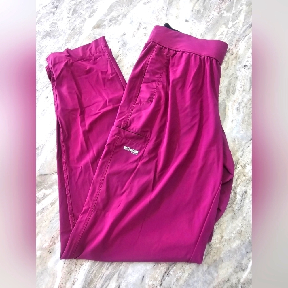 Grey’s Anatomy EDGE Scrub Pants Berry Size Small – Barco Stretch Medical Uniform